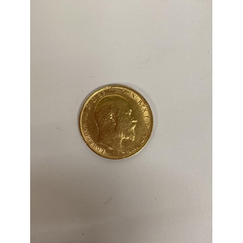 278 - A 1905 GOLD FULL SOVEREIGN COIN