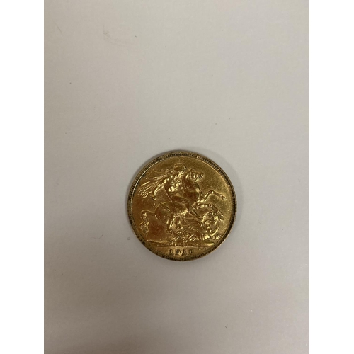 280 - A 1913 GOLD FULL SOVEREIGN COIN