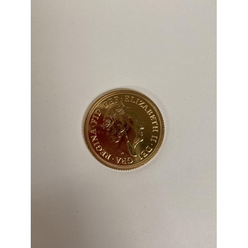 281 - A 2018 GOLD FULL SOVEREIGN COIN