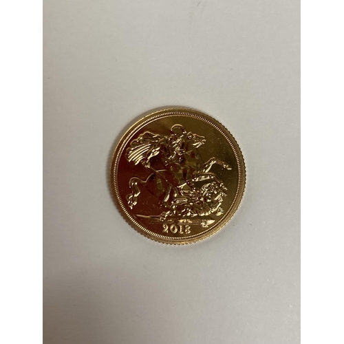 282 - A 2018 GOLD FULL SOVEREIGN COIN