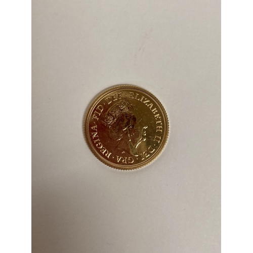 282 - A 2018 GOLD FULL SOVEREIGN COIN