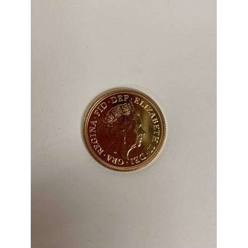 283 - A 2018 GOLD FULL SOVEREIGN COIN