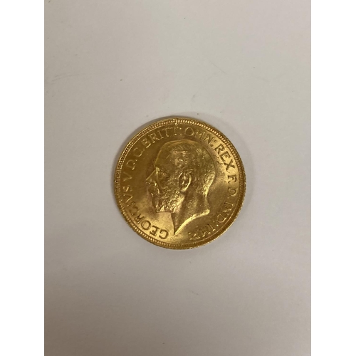 288 - A 1929 GOLD FULL SOVEREIGN COIN