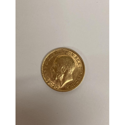 289 - A 1914 GOLD FULL SOVEREIGN COIN