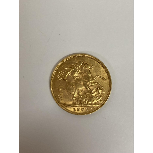 291 - A 1909 GOLD FULL SOVEREIGN COIN