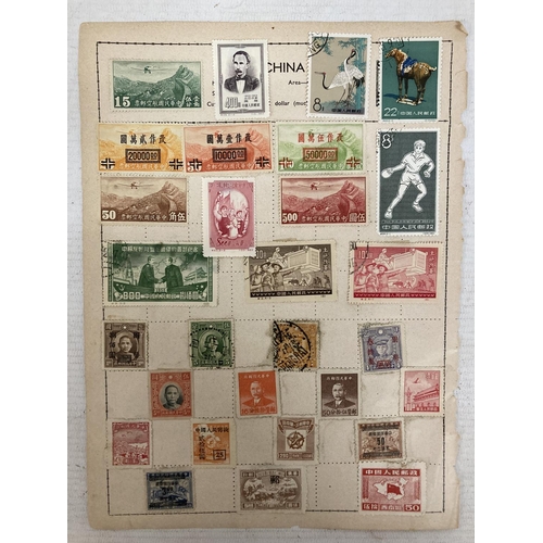 473 - TEN PAGES OF CHINESE STAMPS