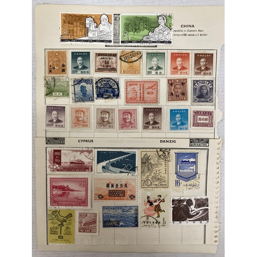 473 - TEN PAGES OF CHINESE STAMPS