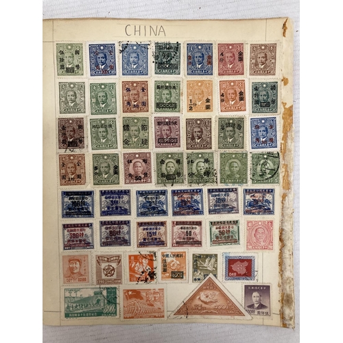 473 - TEN PAGES OF CHINESE STAMPS