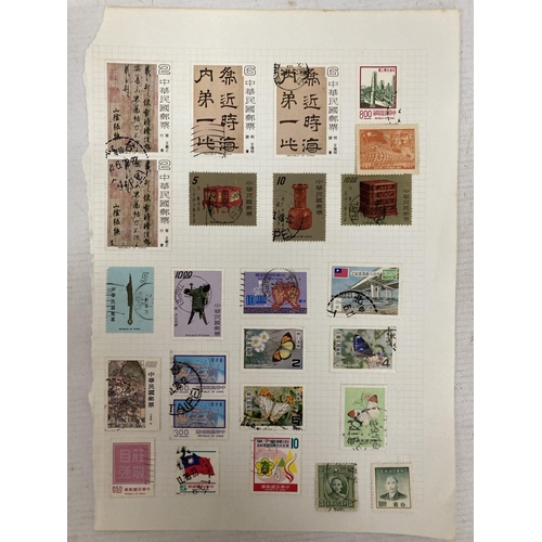 473 - TEN PAGES OF CHINESE STAMPS