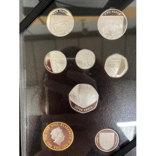 341 - TWO ROYAL MINT 2015 SILVER PROOF COIN SETS COMPRISING A TOTAL OF 16 COINS IN TWO SEALED PACKS HOUSED... 