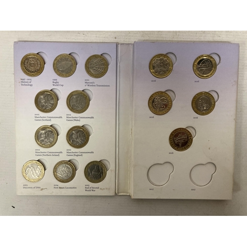 352 - A ROYAL MINT GREAT BRITISH COIN HUNT UK £2 COIN COLLECTORS ALBUM TO INCLUDE 1999 RUGBY WORLD CUP, 20... 