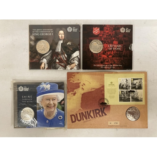 361 - A COLLECTION OF ROYAL MINT £5.00 COIN PACKS TO INCLUDE 1942 - 2019 QUEEN ELIZABETH II 