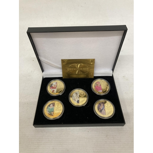 368 - A QUEEN ELIZABETH II COMMEMORATIVE COIN SET WITH COA