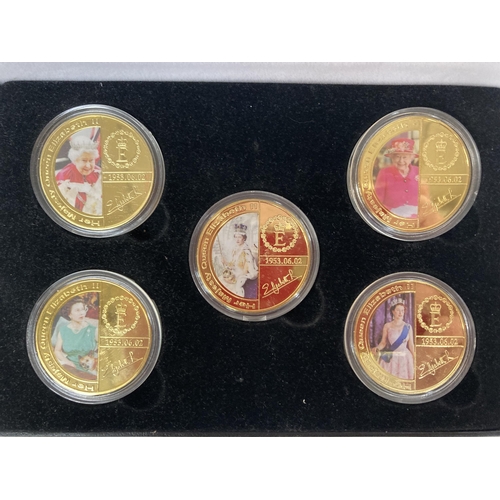 368 - A QUEEN ELIZABETH II COMMEMORATIVE COIN SET WITH COA