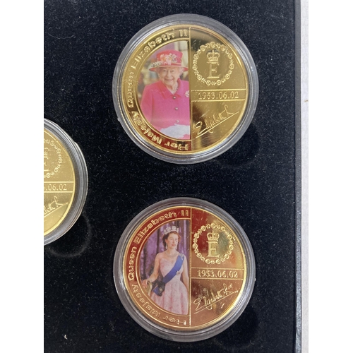 368 - A QUEEN ELIZABETH II COMMEMORATIVE COIN SET WITH COA