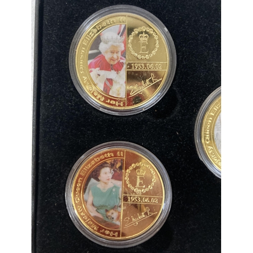 368 - A QUEEN ELIZABETH II COMMEMORATIVE COIN SET WITH COA