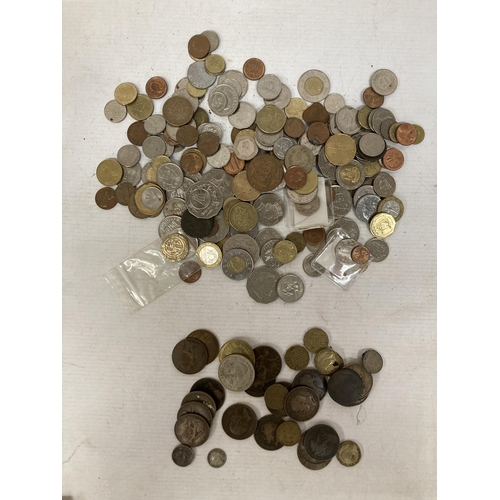 374 - A QUANTITY OF ASSORTED FOREIGN COINAGE