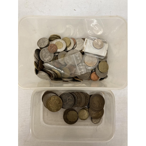 374 - A QUANTITY OF ASSORTED FOREIGN COINAGE