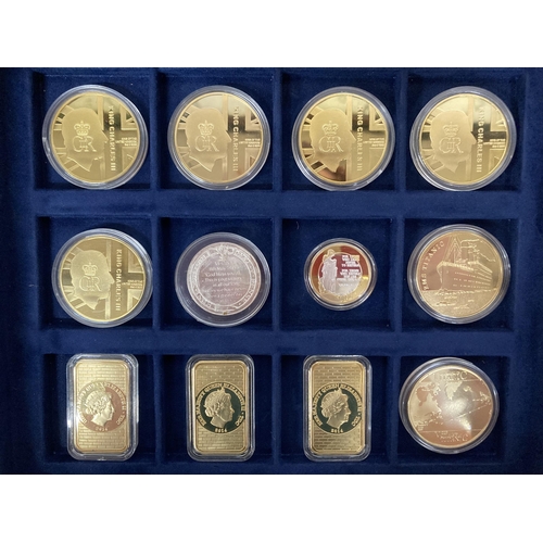 389 - A COLLECTION OF THE WORLD AT WAR COMMEMORATIVE COIN COLLECTION IN PRESENTATION BOX TO INCLUDE POSTER... 