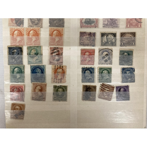 476 - ONE PAGE OF EARLY USA STAMPS