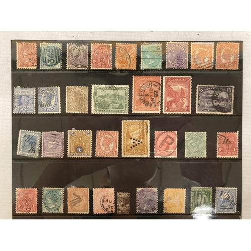 478 - ONE PAGE OF VICTORIAN AUSTRALIAN STAMPS