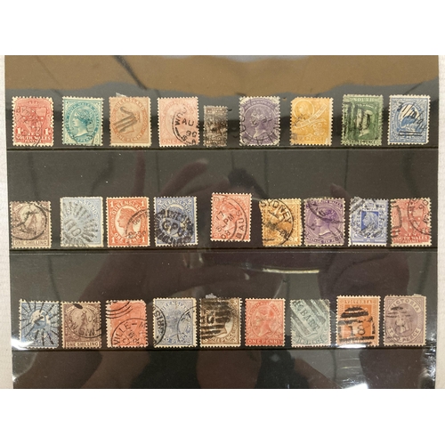 478 - ONE PAGE OF VICTORIAN AUSTRALIAN STAMPS