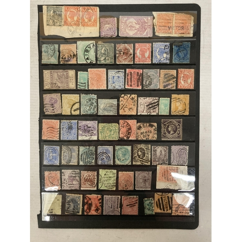 479 - ONE PAGE OF VICTORIAN AUSTRALIAN STAMPS