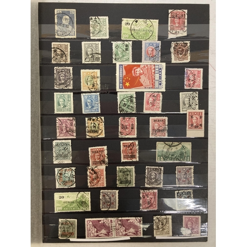 480 - EIGHT PAGES OF CHINESE STAMPS