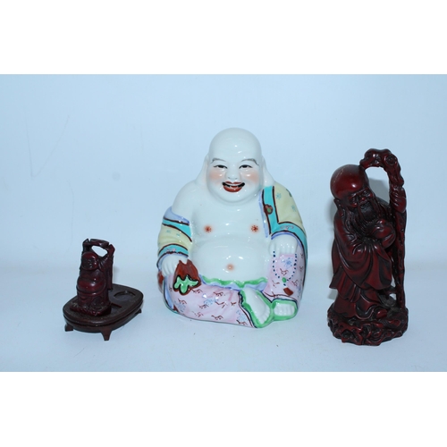 108 - THREE BUDDHA FIGURES