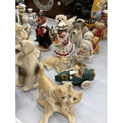 214 - A LARGE QUANTITY OF ANIMAL FIGURES, ETC TO INCLUDE REGENCY FINE ARTS, 'TALES OF HONEYSUCKLE HILL'