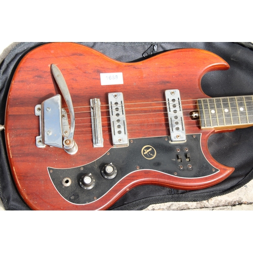 1688 - A KAY ELECTRIC GUITAR WITH CARRY CASE