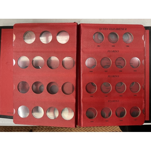 420 - THE SANDHILL COIN CASE FOR QE11 ISSUES 1953-1970. THE CASE IS IN VERY GOOD CONDITION