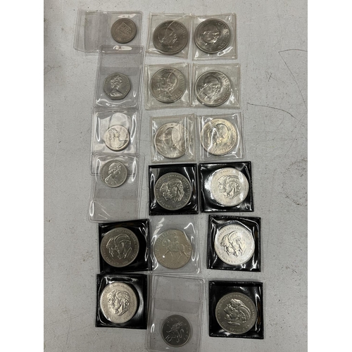 423 - A MIXED SELECTION OF COINS TO INCLUDE TWO COINDEX STORAGE UNITS, VARIOUS LOOSE COINS PLUS A  SILVER ... 