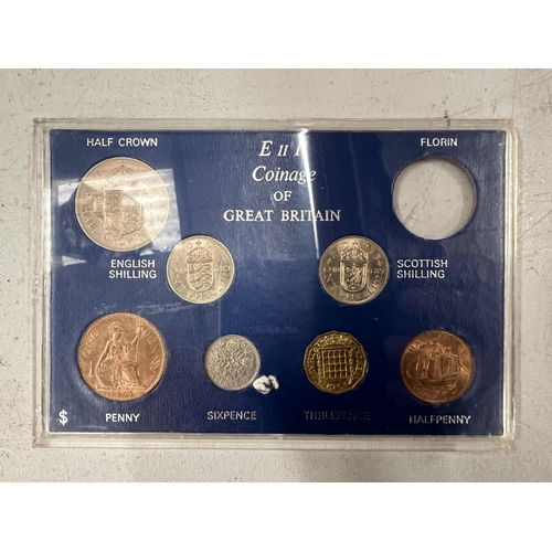 457 - THIRTEEN COINAGE OF GREAT BRITAIN CASED COIN SETS