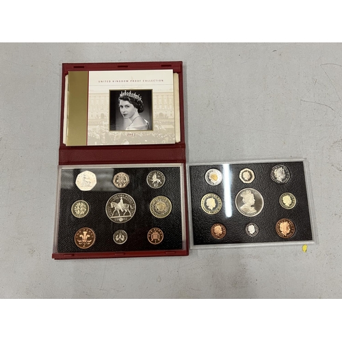 460 - TWO UK CASED SETS OF THE 2002 COIN YEAR PACK