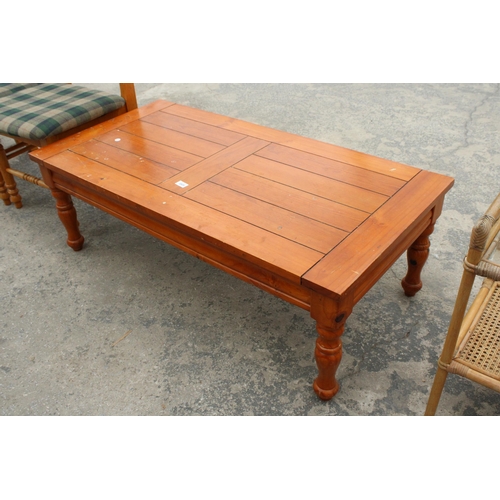 2805 - A PINE COFFEE TABLE, 48