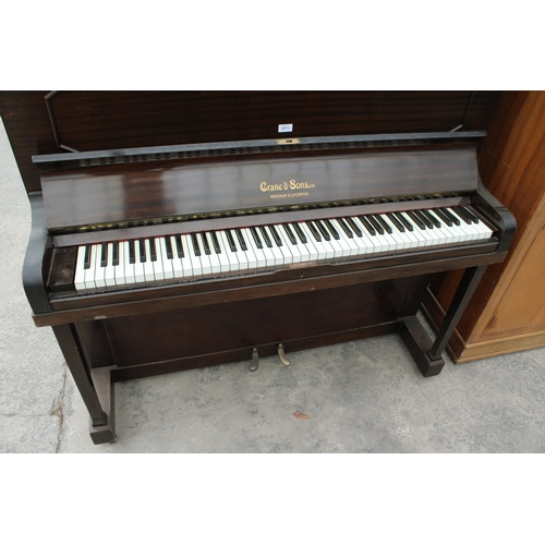 2811 - A CRANE AND SONS OVERSTRUNG PIANO