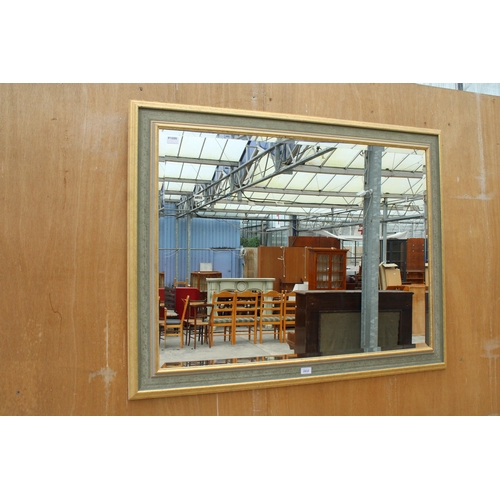 2832 - A PILKINGTON 'BERLIN' BEVEL EDGE WALL MIRROR, 47