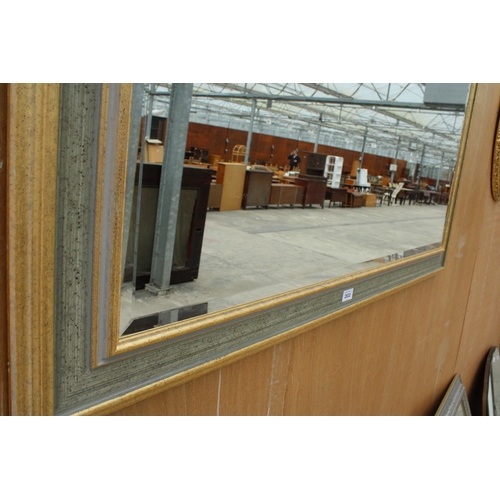 2832 - A PILKINGTON 'BERLIN' BEVEL EDGE WALL MIRROR, 47