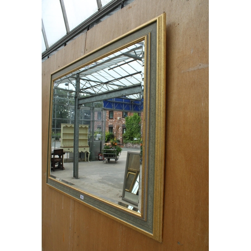 2832 - A PILKINGTON 'BERLIN' BEVEL EDGE WALL MIRROR, 47