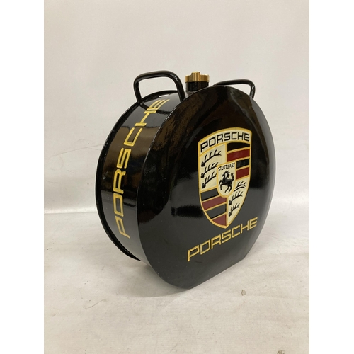 69 - A BLACK PORSCHE PETROL CAN