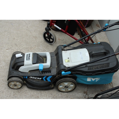 1711 - A MACALLISTER ELECTRIC LAWN MOWER WITH GRASS BOX