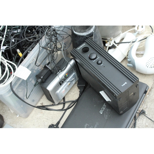 A LARGE ASSORTMENT OF ITEMS TO INCLUDE TOASTER, LAPTOP AND COFFEE MACHINES