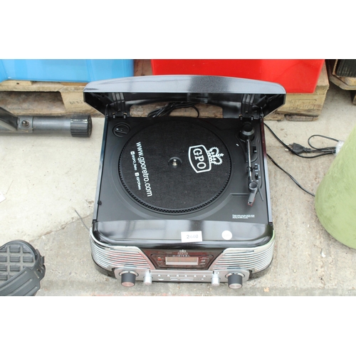A GPO DIGITAL PORTABLE RECORD PLAYER