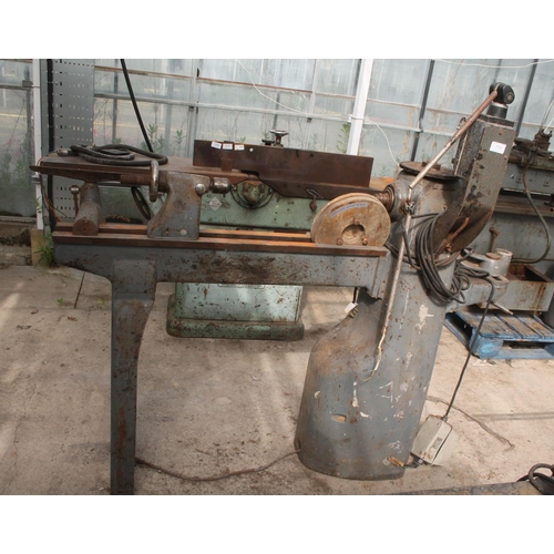 105 - HARRISON UNION GRADUATE WOOD TURNING LATHE IN WORKING ORDER  NO VAT