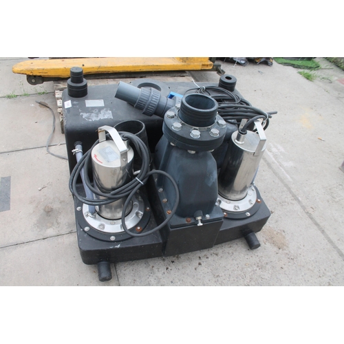 119 - WILO DRAINLIFT M2-8 RV SEWAGE LIFTING UNIT 230V 50HZ , READY FOR CONNECTION SUBMERSIBLE AUTOMATIC DO... 