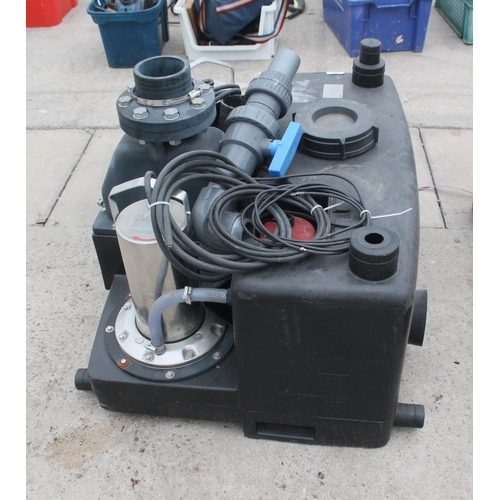 119 - WILO DRAINLIFT M2-8 RV SEWAGE LIFTING UNIT 230V 50HZ , READY FOR CONNECTION SUBMERSIBLE AUTOMATIC DO... 