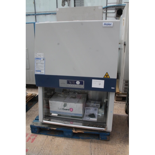 130 - HAIER CLASS II MICROBIOLOGICAL SAFETY CABINET FUME EXTRACTOR.  STAINLESS INTERNALS, HEPA FILTRATION ... 