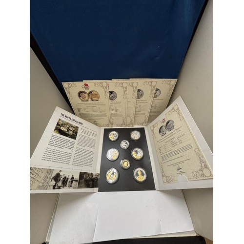 426A - A LONDON MINT , 2019 , “THE WE WILL REMEMBER THEM COLLECTION” , COMPLETE SET INCLUDING THE GOLD COIN... 