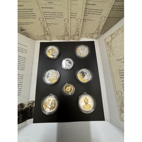 426A - A LONDON MINT , 2019 , “THE WE WILL REMEMBER THEM COLLECTION” , COMPLETE SET INCLUDING THE GOLD COIN... 